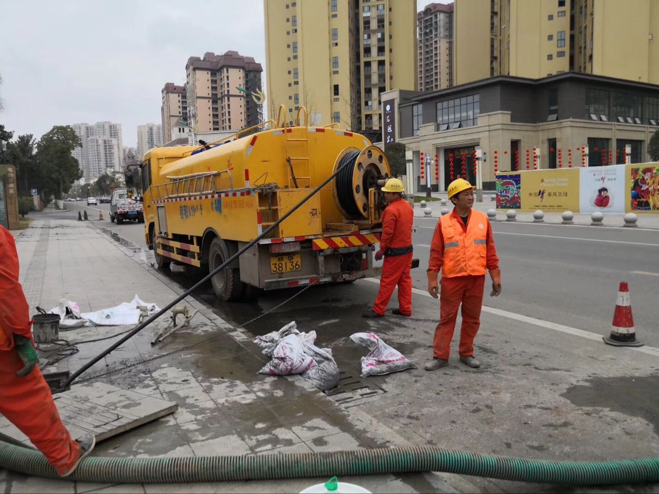 海陵排污管道清淤-管道清洗